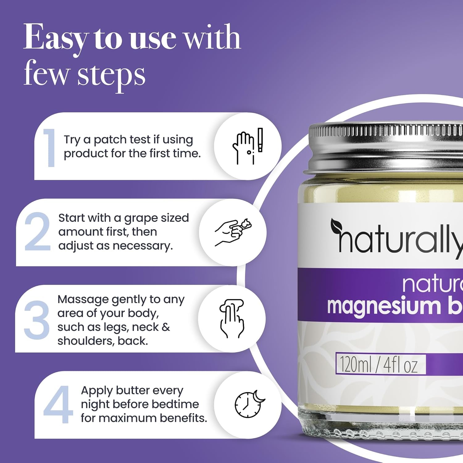 - Magnesium Body Butter Cream for Sleep [NATURAL & VEGAN] - Magnesium Body Butter Support for Sleep, Heart, Bone, Nerve, Gut & Muscle Health - Magnesium Butter Cream for Sleep - Lavender