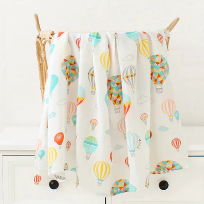 Bamboo Cotton Soft Baby Blankets Newborn Muslin Swaddle Blanket for Newborn Girl and Boy Baby Bath Towel